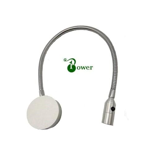 12V 24V 110V 220V 1W LED FLEXIBLE GOOSENECK READING BED LIGHT