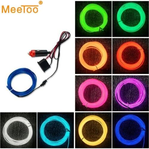 Flexible LED Light Tube 1M 2M 4M 3M 5M LED Strip Waterproof EL Wire Rope Tape Cable Glow Neon Light Lamp For Clothing Car Auto