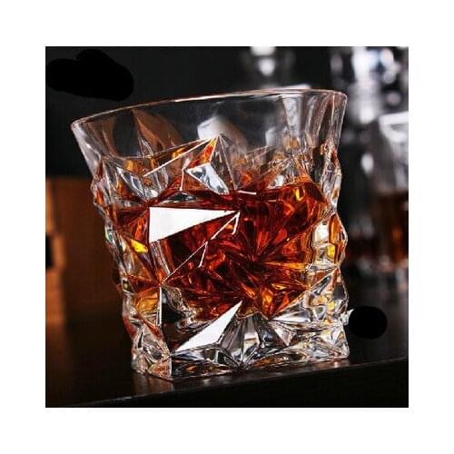 Square Crystal Whiskey Glass Cup For the Home Bar Beer Water and Party Hotel Wedding Glasses Gift Drinkware