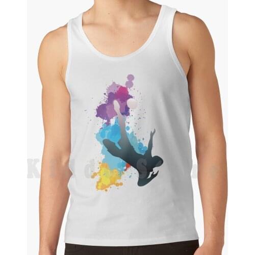 I Love Football Tank Tops Vest Sleeveless Soccer Football Soccer Cool Casual Birthday Football Fan Colorful Hall