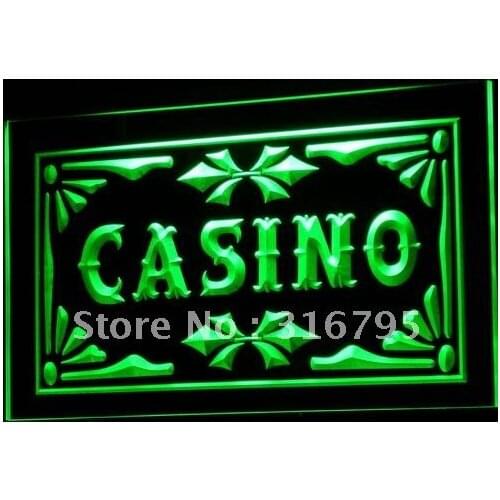 I708 Casino Beer Pub Games Poker Bar LED Neon Light Light Signs On/Off Switch 20+ Colors 5 Sizes