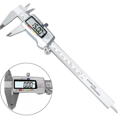 Measuring Tool Stainless Steel Digital Caliper 6 "150mm Messschieber paquimetro measuring instrument Vernier Calipers