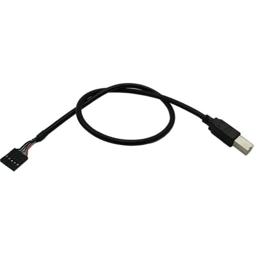 USB 2.0 Type B Male to Dupont 5 Pin Female Header Motherboard Cable Cord(50cm)