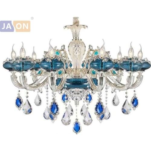 Led e14 European Zinc Alloy Glass Crystal LED Chandelier Chandelier Lighting LED Light LED Lamp For Foyer Bedroom Dinning Room