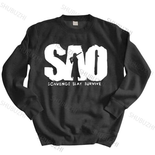 Men streetwear sweatshirt Sword Art Online Anime SAO Kirito Anime hoodies brand hoodie drop shipping
