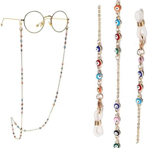 2021 New Fashion Acrylic Beads Mask Chain Necklace Anti-lost Neck Chain Accessories Necklace Strap Holder for Women Kids Jewelry