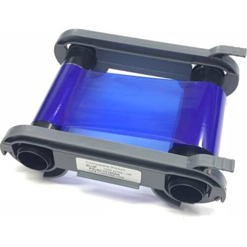 New 800300-304 Blue Ribbon 1000 prints For zebra ZC100 ZC150 ZC300 ZC350 Card Printer