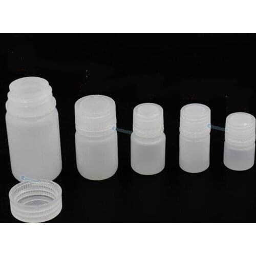 10 pcs / Lot Empty Plastic Sample vial 5ml 10ml 15ml 30ml 60ml Storage bottle tube Lab counting with screw cap container white