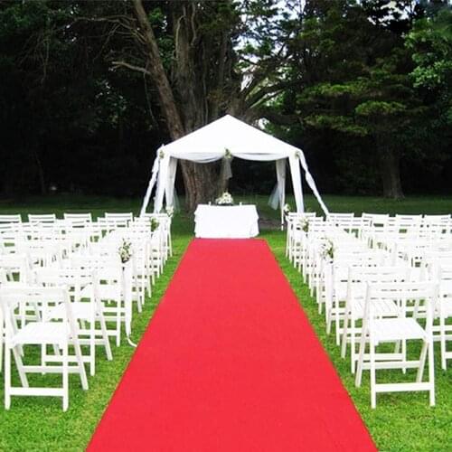Romantic Wedding Carpet Party Banquet Event Anti-slip Wedding Carpet Aisle Runner Custom Length Wedding Aisle Runner Red Carpet