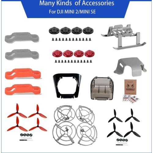 Drone Landing Gear for DJI Mavic Mini 2/Mini SE Drone Propeller Guard Holder Sunhood Sticker Film Motor Cover Accessories