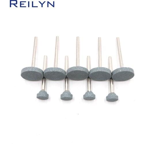 Sanding Grinding Bits Shank 3mm 10MM 20MM Polishing Wheel Sand Crystal Abrasive Block Sanding Polisher Trimming Bits For Dremel