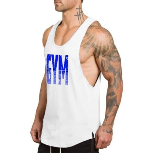 Workout Mens Tank Top Vest New Fashion Brand Gym Clothing Bodybuilding Musculation Fitness Singlets Sleeveless Sport Shirt
