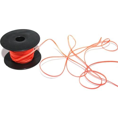 30m/15m roll Nylon Cord Thread 2.5mm Flat Faux Suede Braided for diving reel