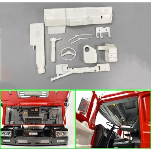 High Ceiling Interior for 1/14 Tamiya RC Truck Trailer Tipper Scania MAN F2000 Car DIY Parts