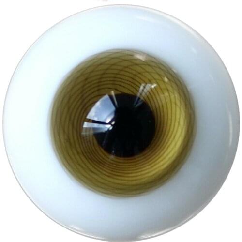 [wamami] 14mm Yellow Glass Eyes Eyeball BJD Doll Dollfie Reborn Making Crafts
