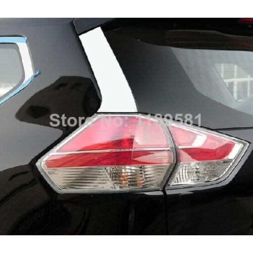 For Nissan X-Trail Rogue 2014 2015 2016 Stainless Steel Rear Window Spoiler Side Pillar Post Cover Trim Molding