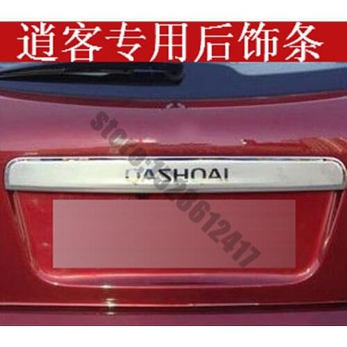 304 stainless REAR TRUNK LID COVER TRIM TAIL GATE PROTECTOR FIT FOR NISSAN QASHQAI J10 DUALIS 2007 2008 2009 2010 2011 2012 2013