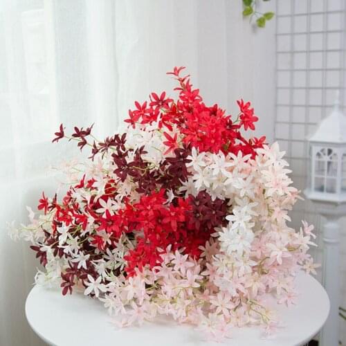10pcs/Lot Artificial Flowers For Home Autumn Decoration Fake Dried Flower Stamens High Quality In Batch Artificial Plants ZJH080