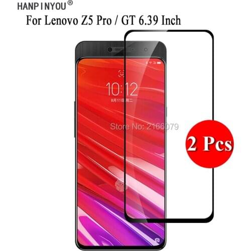 2 Pcs/Lot For Lenovo Z5 Pro Z5Pro / GT 6.39" Full Cover Screen Protector Tempered Glass Protective Film Guard + Clean Tools
