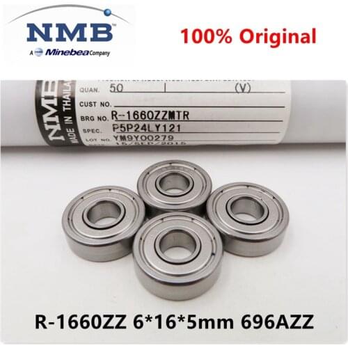20pcs/100pcs original NMB high speed bearing R-1660ZZ 6*16*5mm 696AZZ precision miniature ball bearings