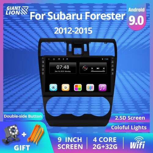 2DIN Android 9.0 Car Radio For Subaru Forester 2012-2015 Car Radio Multimedia Video Player Navigation GPS Autoradio Dvd Player