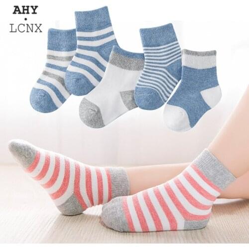 5 Pairs/Lot Childrens Socks Stripe Autumn Spring Baby Socks radish Fashion Cotton Socks Girls Boys Childrens Winter Warm Sock