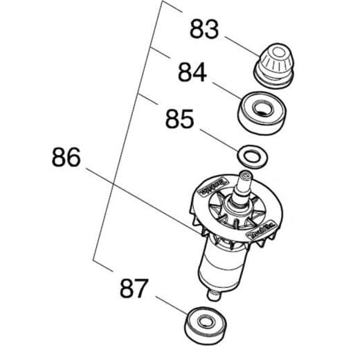 AC220-240V MAKITA 519513-5 Rotor Motor Armature for DHR280 Rotor