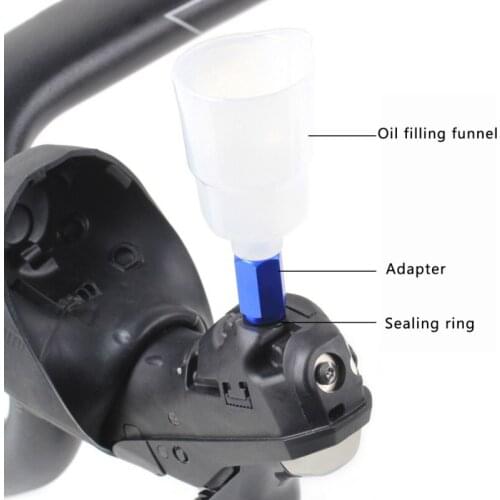 Bicycle Exhaust Funnel Adapter Mountain Bike Conversion To Road Hydraulic Disc Brake Oil Filling Funnel Adapter