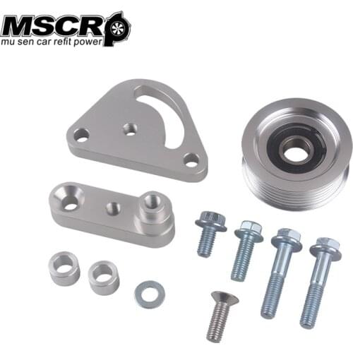 Car Accessories Billet Aluminum Manual Belt Tensioner w/ Pulley For 98-02 LS1 MSCRP-YX01431