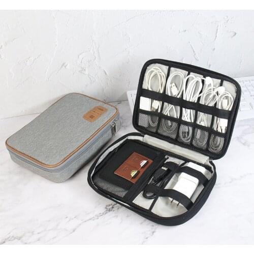 Digital Storage Dag Data Line Mobile Phone Travel Headset USB Cables Charger Mobile Phone Hard Drive Cords Parts Card Bag