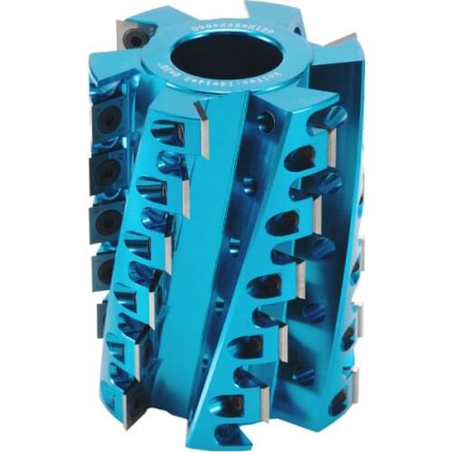 90mm Manufacturer Woodworking Spiral Cutter Head Heavy Cutting Light Cutting Hard Alloy Planer Four Side Moulder Cutters