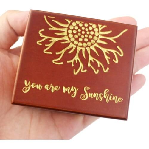 Handmade Wooden You are my sunshine Music Box Birthday Gift For Christmas Valentines day special gifts for lovers, childrens