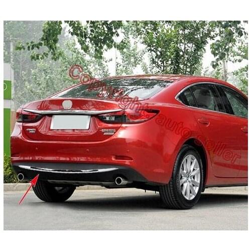For Mazda 6 M6 Atenza 2014-2016 ABS Chrome Rear Bumper Cover Trim