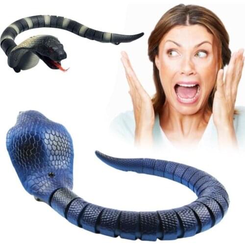 RC Snake Toy Electric Trick Infrared Remote Control Simulation Animal Model Toy Remote Control Toy Spoof Gifts