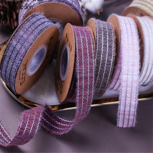 Kewgarden Stripe Satin Ribbons 3/8" 1" 1-1/2" Handmade Tape DIY Bowknot Ribbon Plush Riband Clothing Gift Packag 10 yard