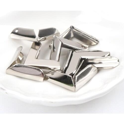 Metal Corners For Books Scrapbooking Photo Albums Menus Corner Protectors Metal Crafts DIY Ornament 24x24x3mm 20pcs MZ336