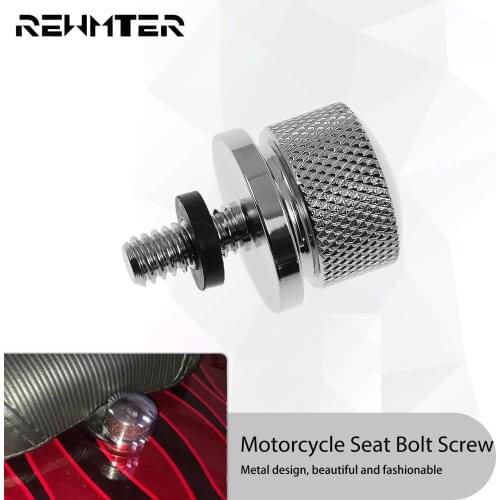 Bolt Screw Cap New Chrome Seat Quick Mount For Harley 1996-2015 with 1/4"-20