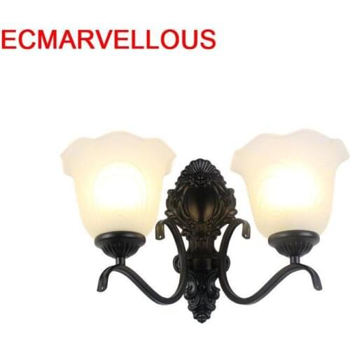 Aplique Pared Lampara De Techo Colgante Moderna Sconce Penteadeira Wandlamp Bedroom Light Applique Murale Luminaire Wall Lamp