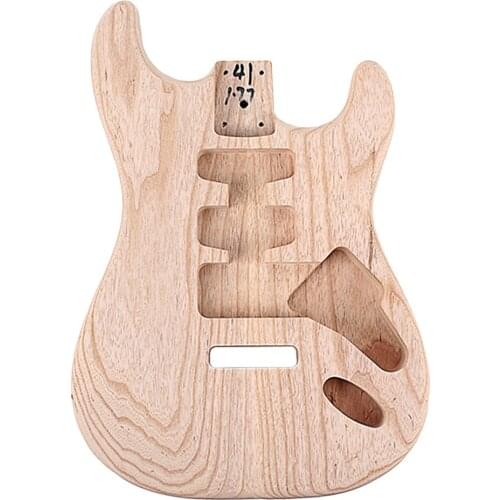 Unfinished Guitar Polished Body Wooden for ST Guitar DIY Material Luthier Tool