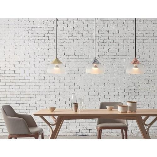 Restaurant Simple American Nordic lighting Bedroom Pendant Light Glass Dining Room Corridor Living Room Fashion Retro Lamp led