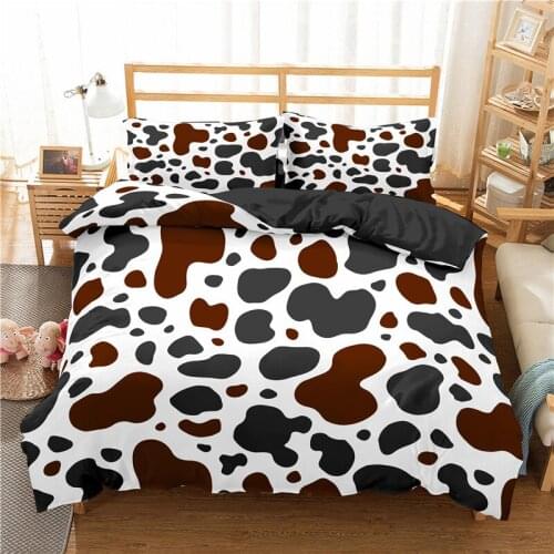 Luxury Bedding Sets 2/3pcs Leopard White And Black 3d Duvet Cover Set Twin Full Queen King Size Quilt/Comforter Cover