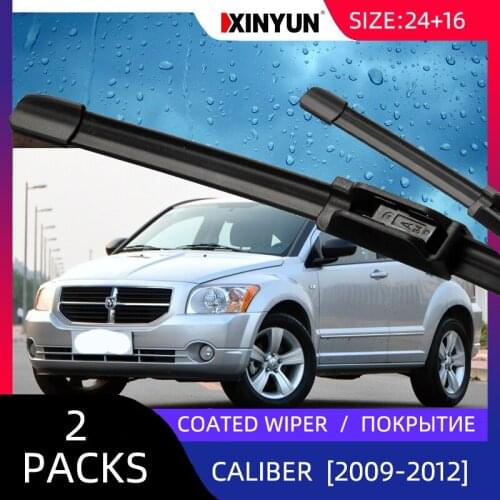 Coated wiper Front Wiper Blades For Dodge - Caliber [2008-2012] Windshield Windscreen 24+18