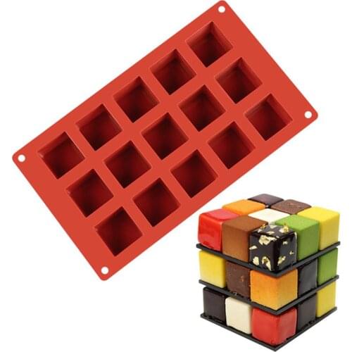 3D Silicone Mold Non-stick Chocolate Candy Molds DIY Baking Tools For Kitchen DIY Baking Dessert Mousse Kitchen Bakeware Tools