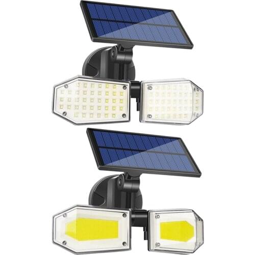 LED Solar Wall Lamp Motion Sensor Light Outdoor Waterproof Garden Courtyard Solar Street Lights Lighting 3 Modes
