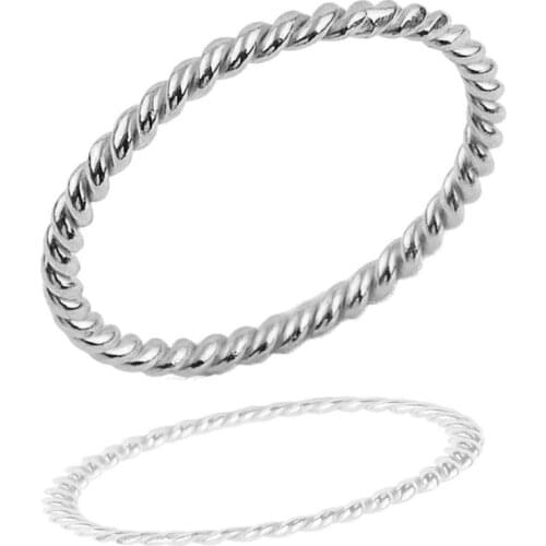 Thin Burma 925 sterling Silver Female Joint Ring