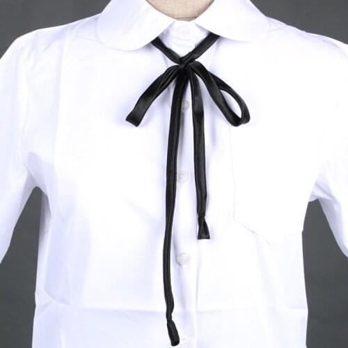 Japanese Style Uniform Collar Rope Girl Collar Rope Flare Suit Bow Tie Elegant Chic Collar Flower Ribbon For Women Apparel Decor