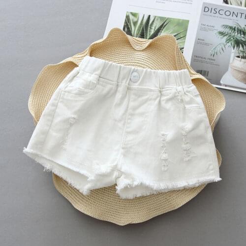 VIDMID Girls cotton Denim jeans Shorts Girls children Thin Soft Trousers Jeans Kids Children Casual Clothes Clothing P163