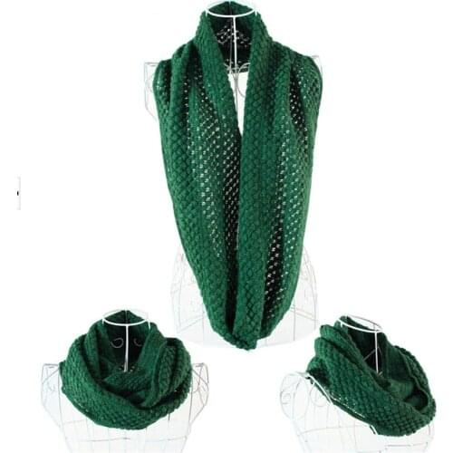 Brand Corn Infinity Scarf Women Warm Knitted Scarves LIC Cashmere Double Circle Collar Cowl Shawl Long Cruller Snood Scarf YG445