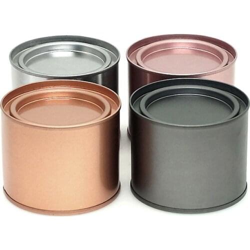 Tinplate Tea Box Candle Making Aromatherapy Container Bracelet Jewelry Packaging Storage Jar