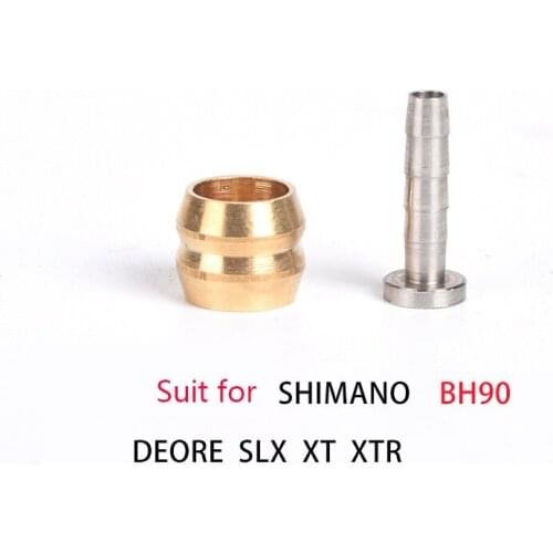 10 pairs Bicycle Brake Hose MTB Bike Hydraulic disc brake Olive Connect Insert for shimano BH90 Hydraulic disc brake cable